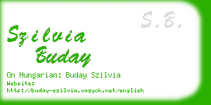 szilvia buday business card